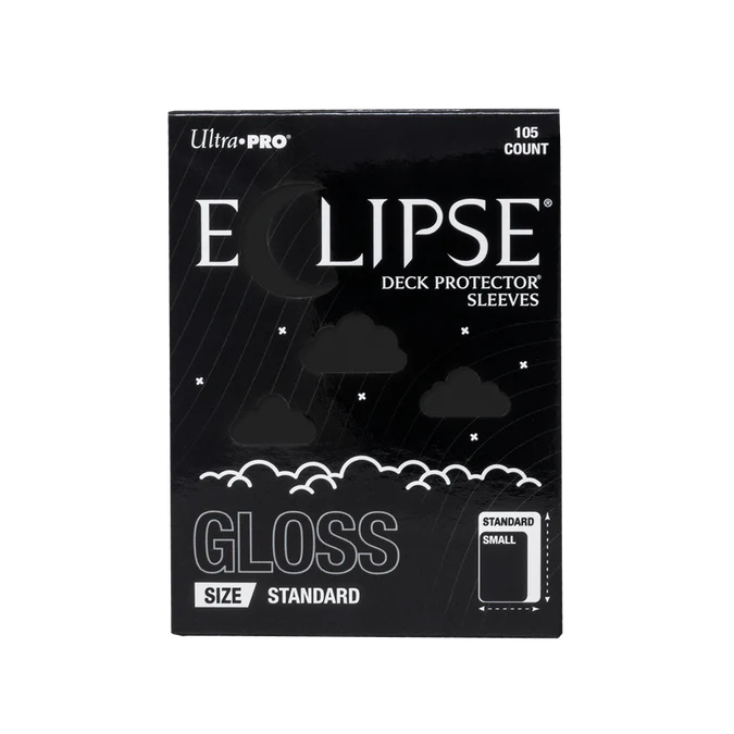 ECLIPSE® Gloss Standard DECK PROTECTOR® Sleeves: Jet Black - 105ct