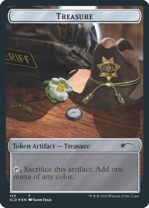 Walker (Metal Head // Treasure) Double-sided Token (Back)