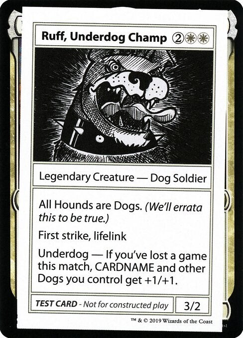 Ruff, Underdog Champ (No PW Symbol)