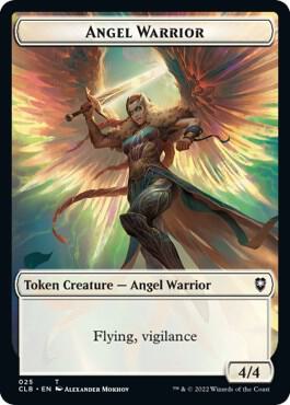 Kor Warrior // Angel Warrior Double-Sided Token (Back)