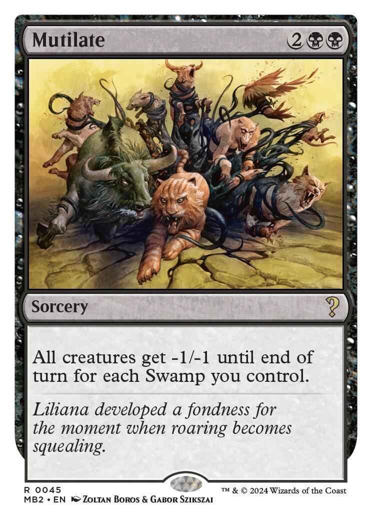 Mutilate (White Border)