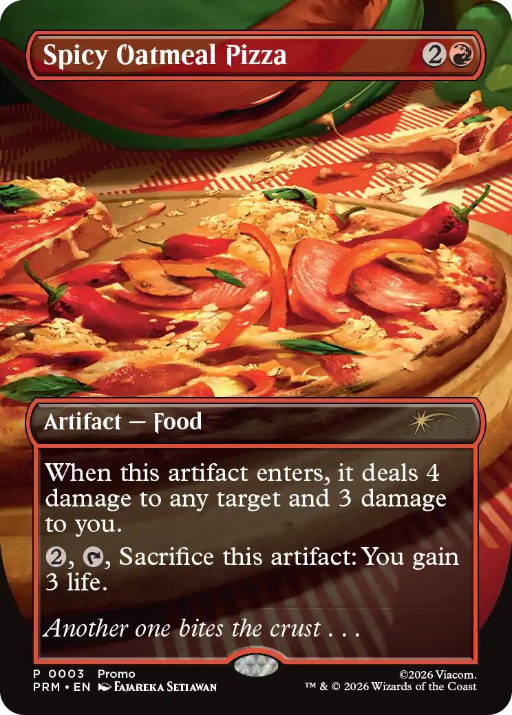 Spicy Oatmeal Pizza (Borderless)