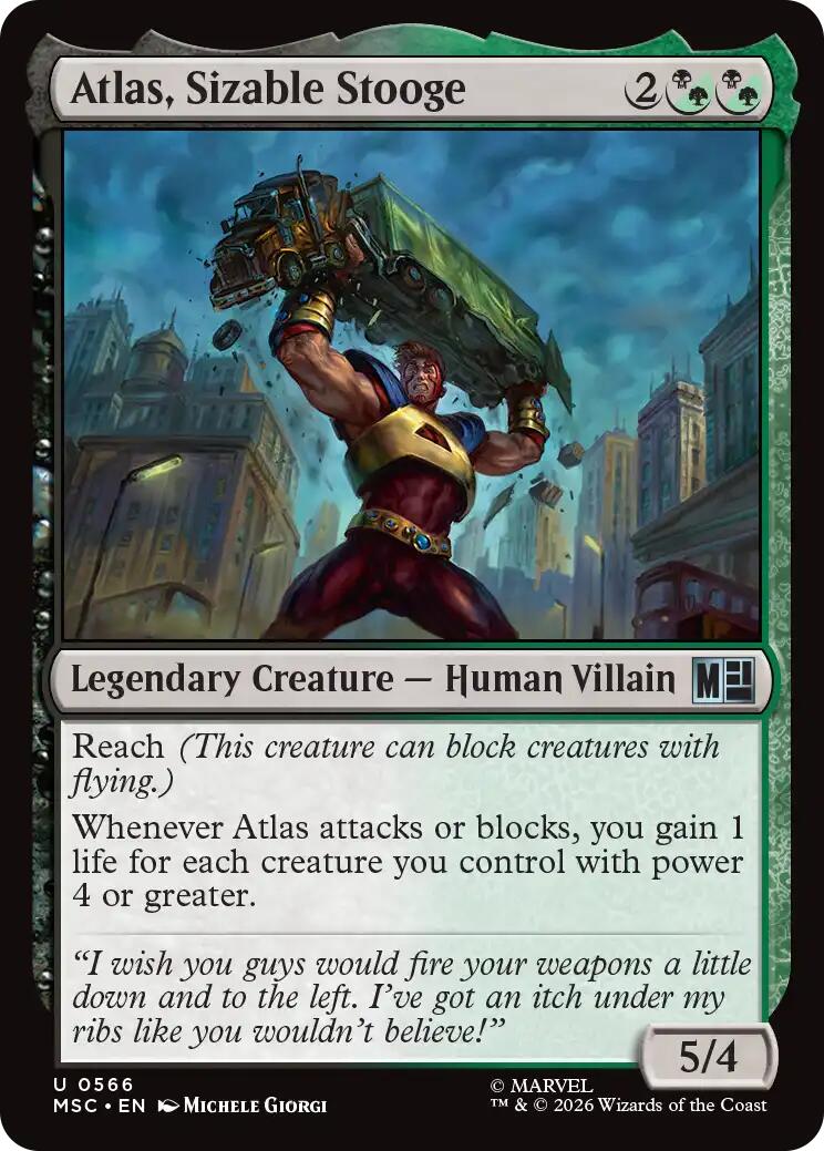 Atlas, Sizable Stooge