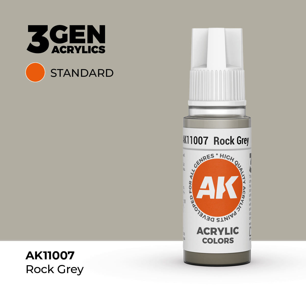 AK 3Gen Acrylics - Rock Grey: Standard