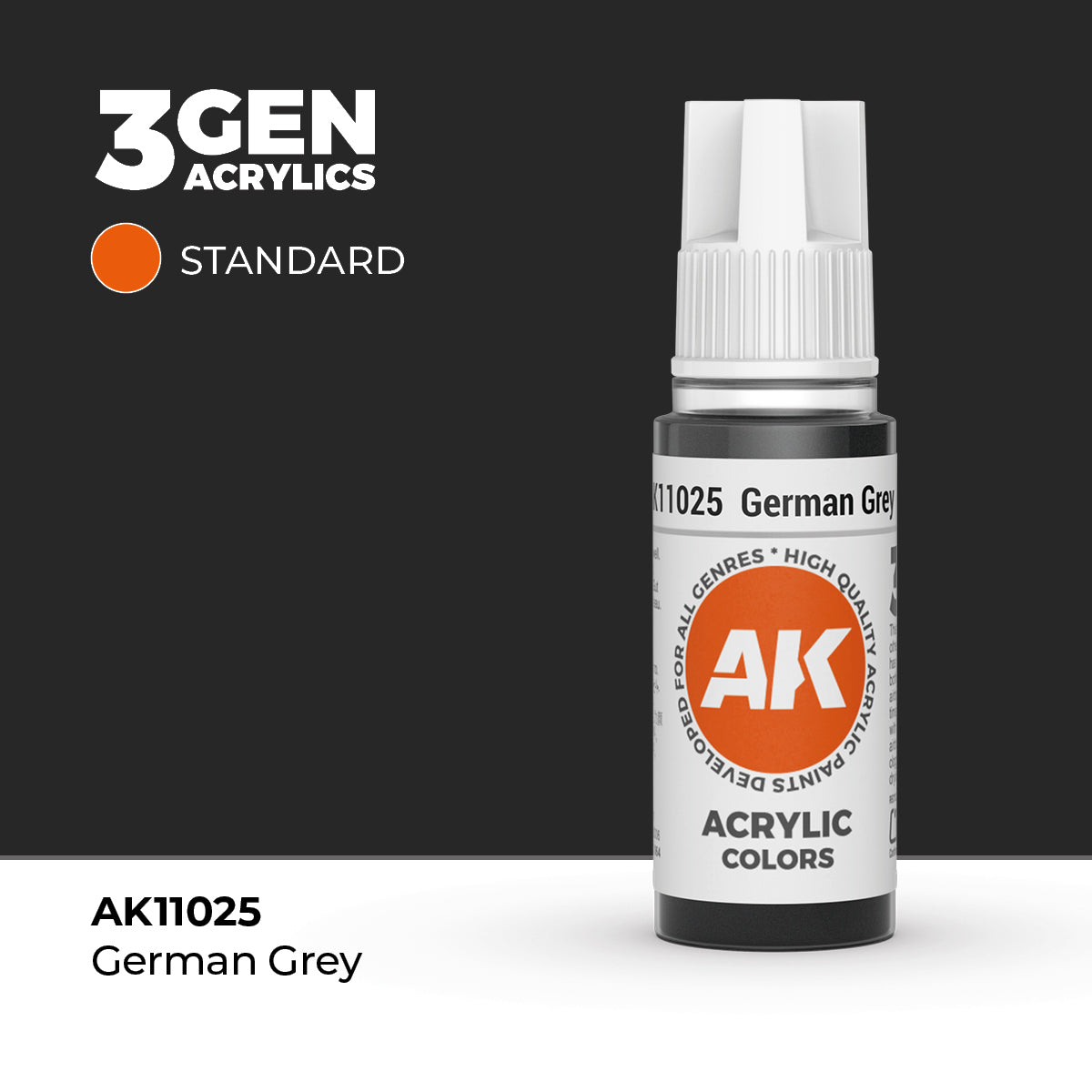 AK 3Gen Acrylics - German Grey: Standard