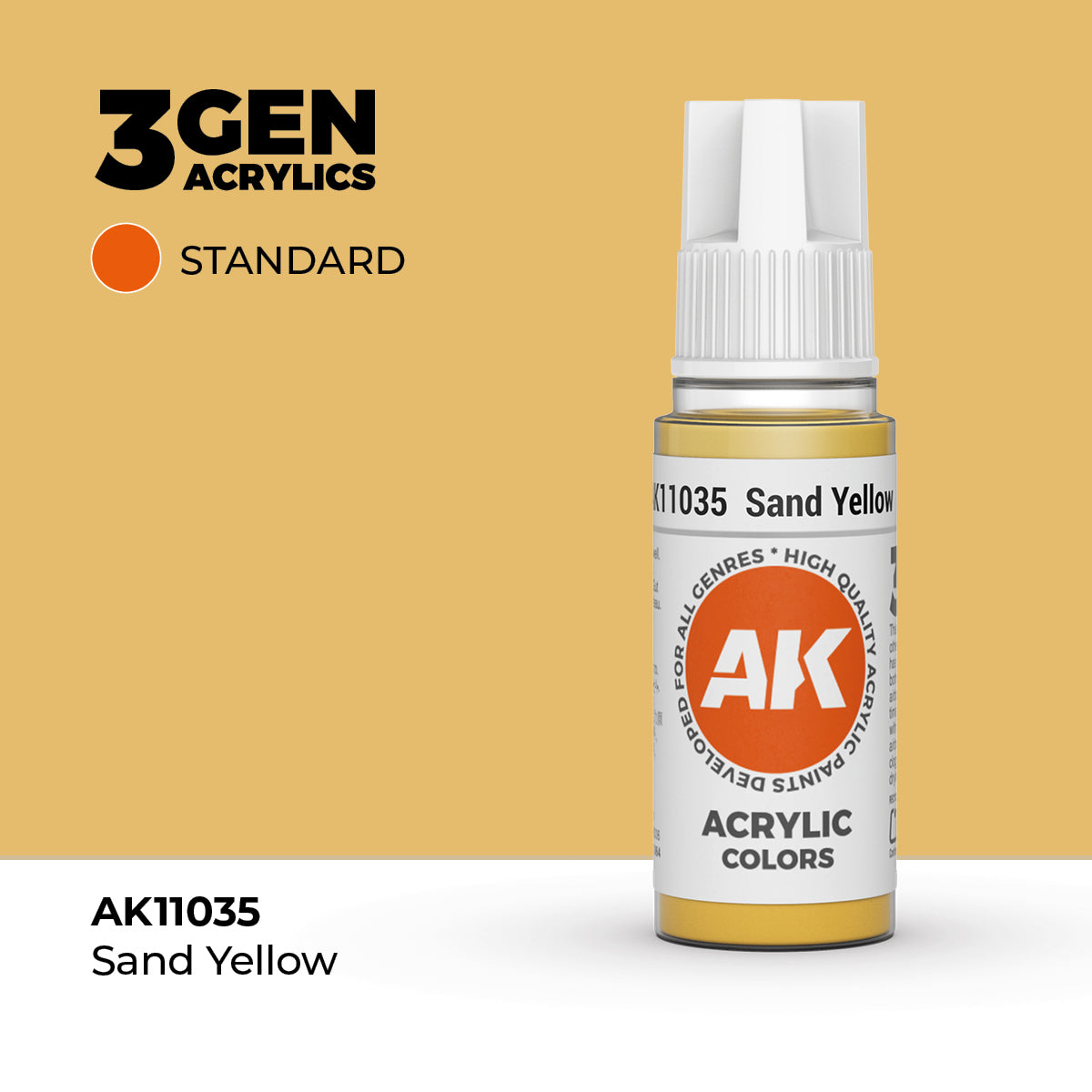 AK 3Gen Acrylics - Sand Yellow: Standard
