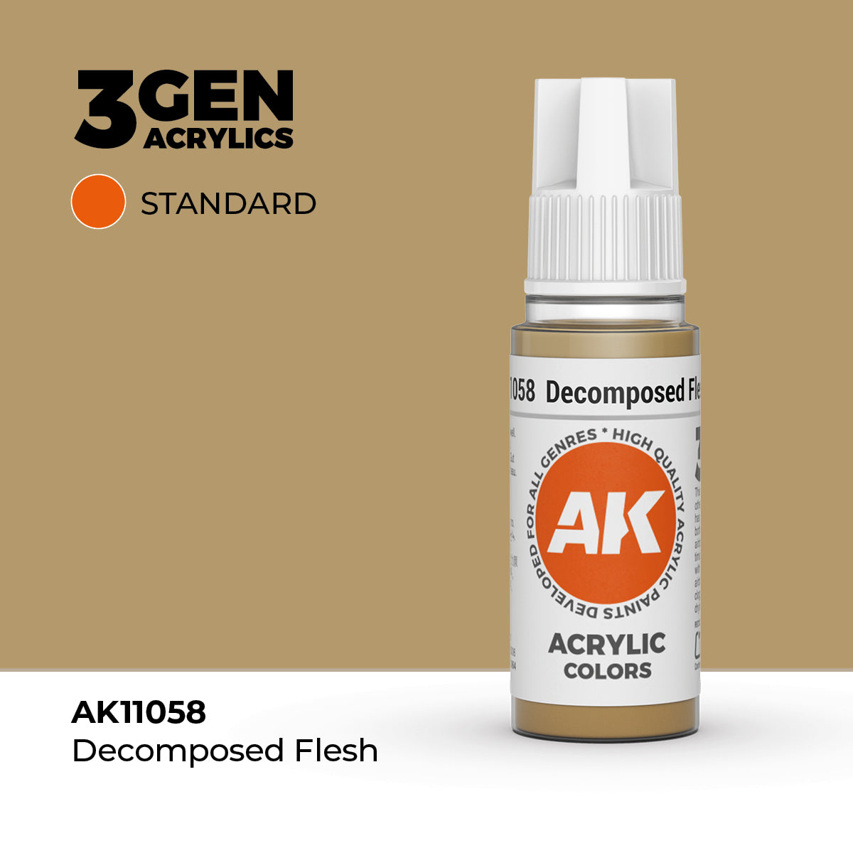 AK 3Gen Acrylics - Decomposed Flesh: Standard
