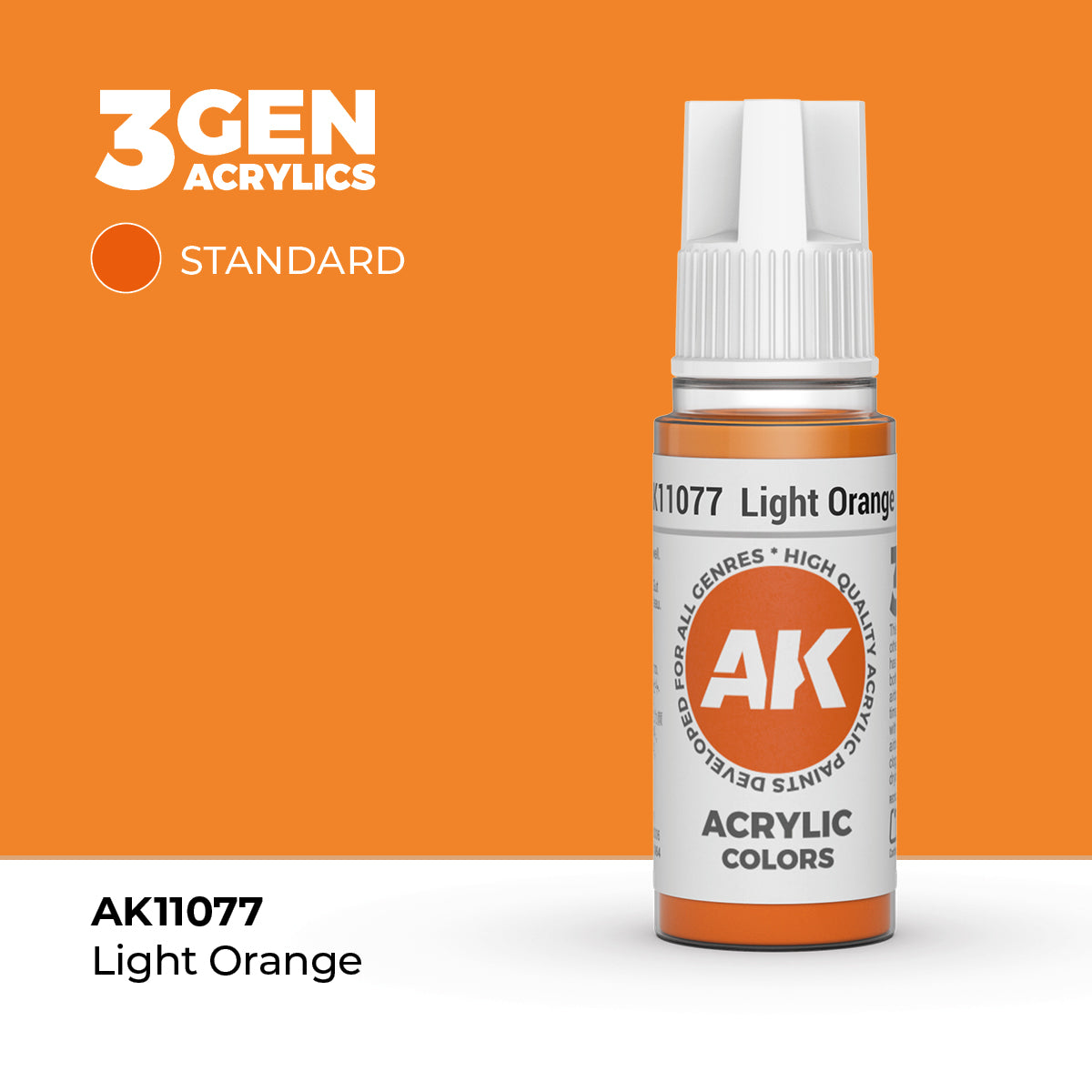 AK 3Gen Acrylics - Light Orange: Standard