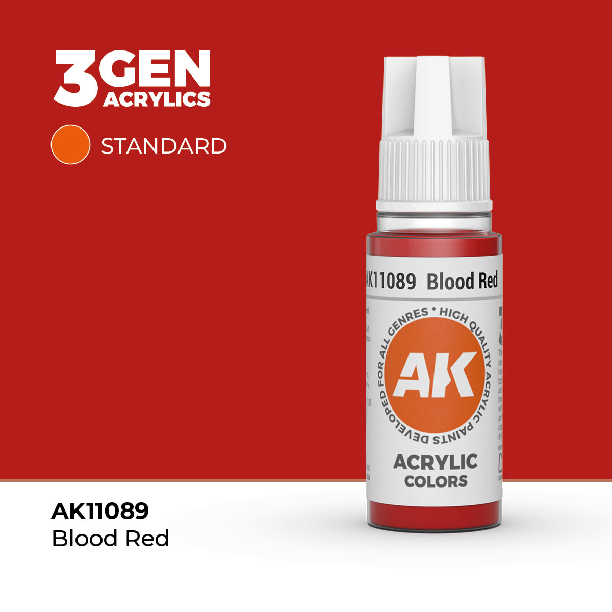 AK 3Gen Acrylics - Blood Red: Standard