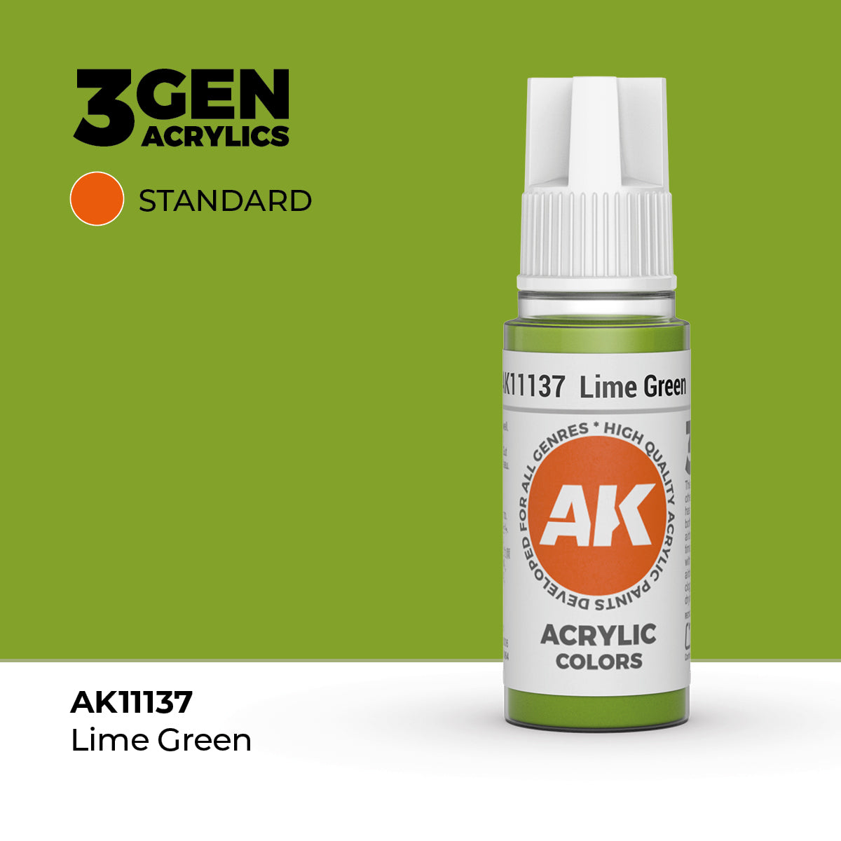 AK 3Gen Acrylics - Lime Green: Standard