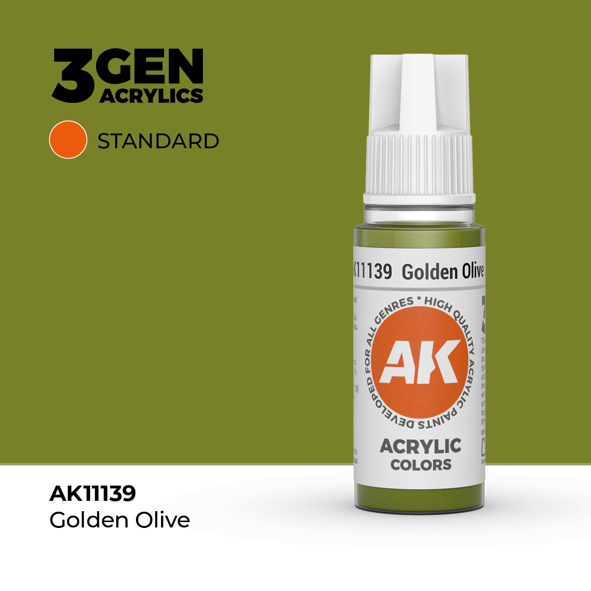 AK 3Gen Acrylics - Golden Olive: Standard