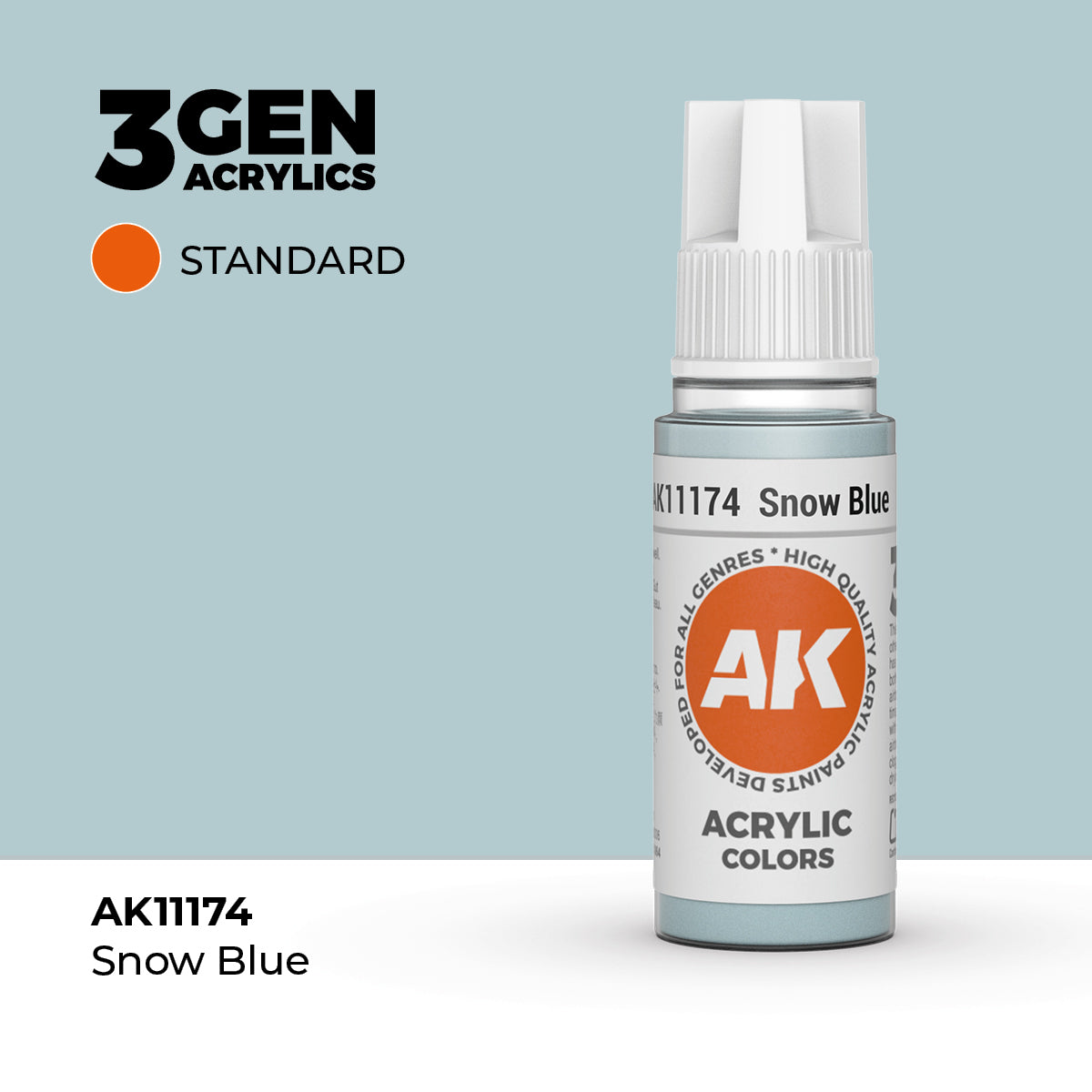AK 3Gen Acrylics - Snow Blue: Standard
