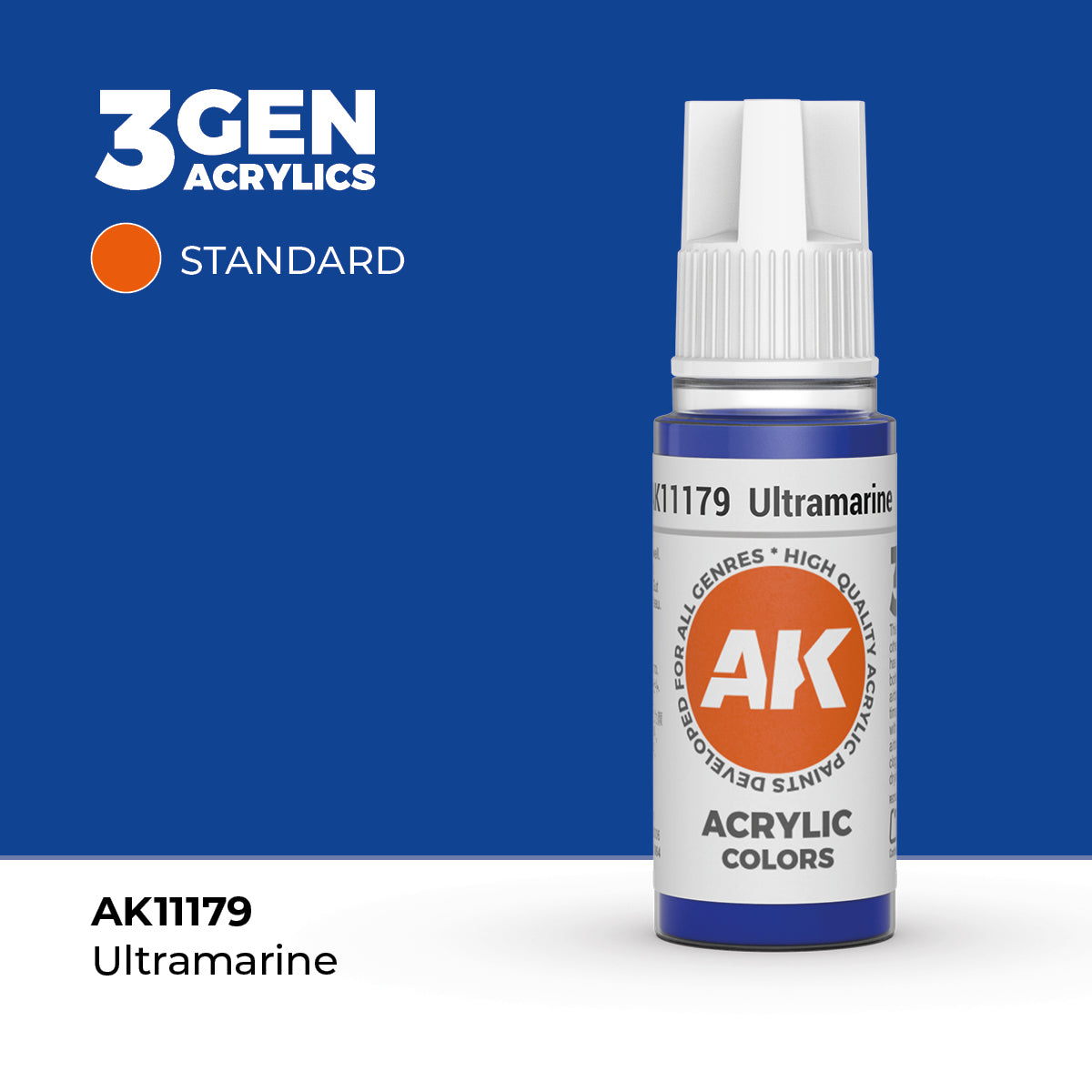 AK 3Gen Acrylics - Ultramarine: Standard