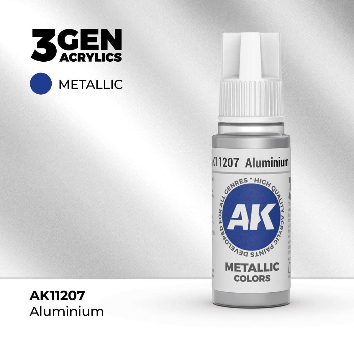 AK 3Gen Acrylics - Aluminum: Metallic