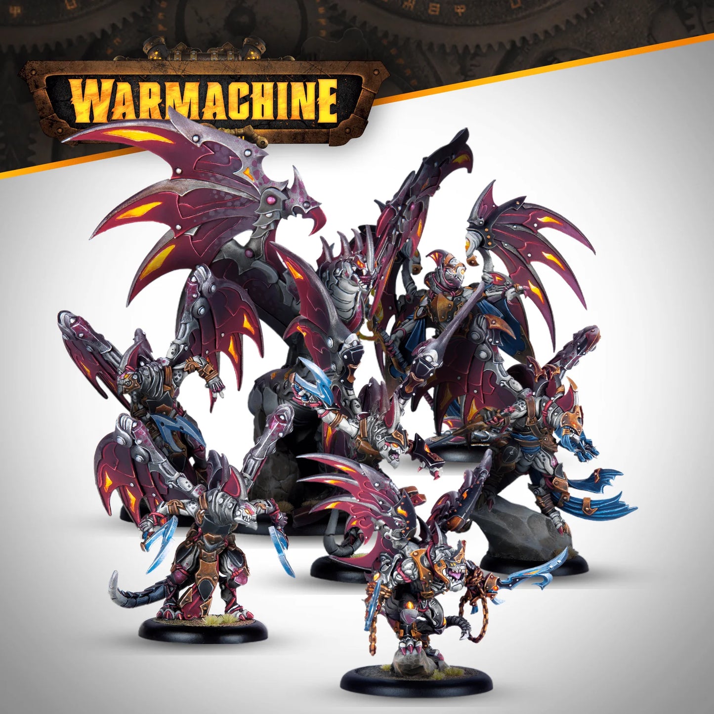 Warmachine - Khymaera Shadowflame Command Cadre (HIPS)