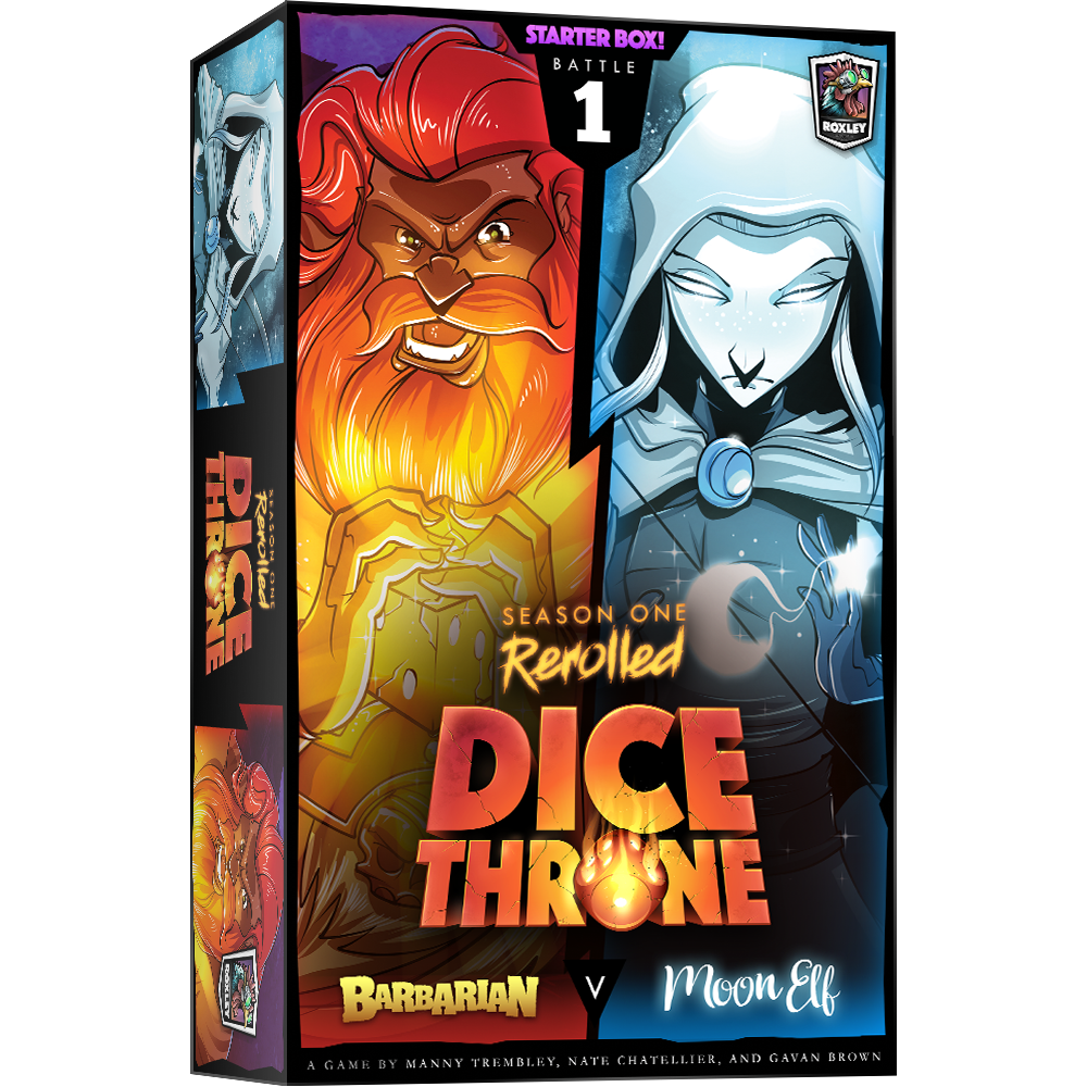 DICE THRONE SEASON ONE - BOX 1 - BARBARIAN VS MOON ELF