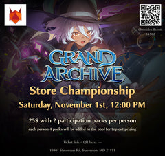 Stevenson games Grand Archive store championship