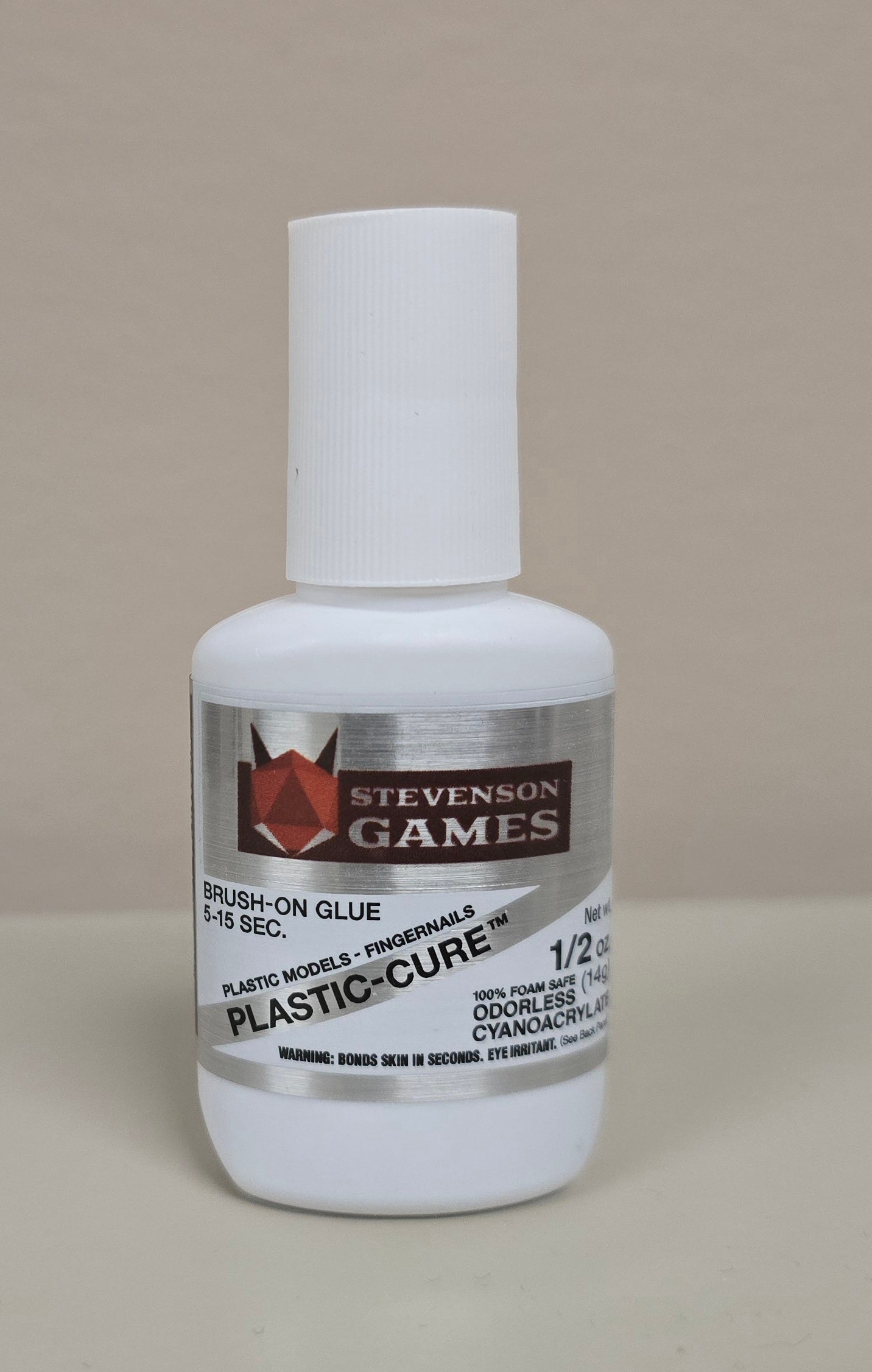 Plastic-Cure Odorless Brush-On Gap Filling Cyanoacrylate (.5 oz)