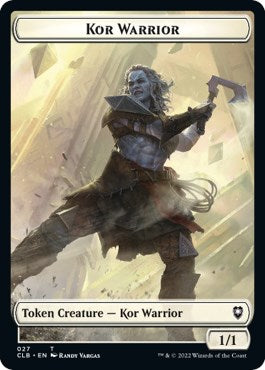 Kor Warrior // Angel Warrior Double-Sided Token