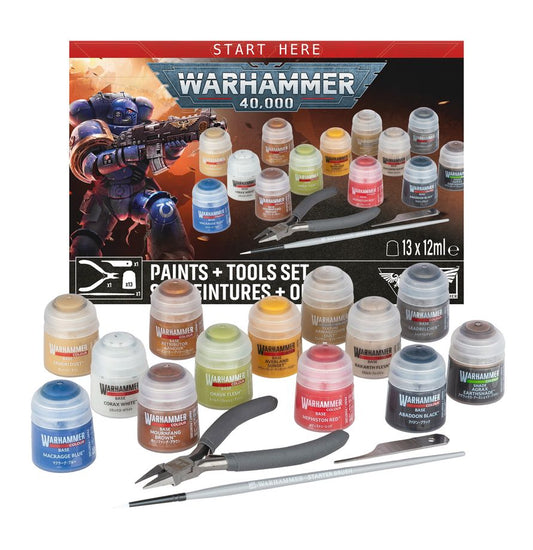 Warhammer 40,000 - Paints + Tool Set