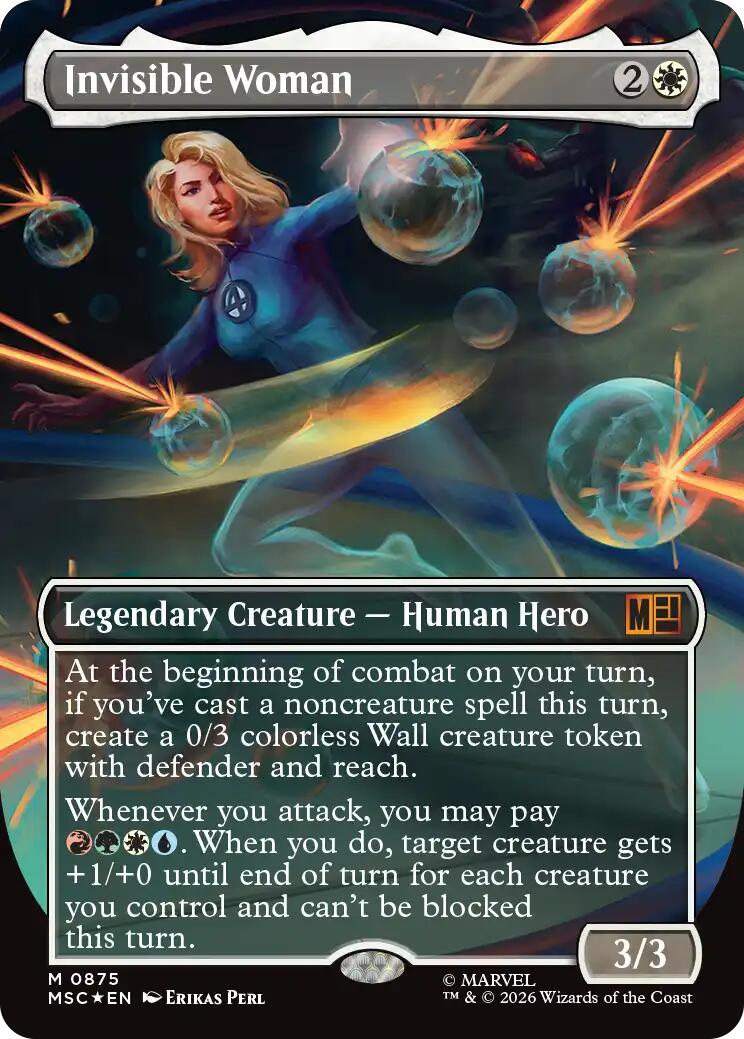 Invisible Woman (Borderless) (Surge Foil)