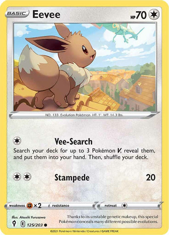 Eevee (125/203) [Sword & Shield: Evolving Skies]