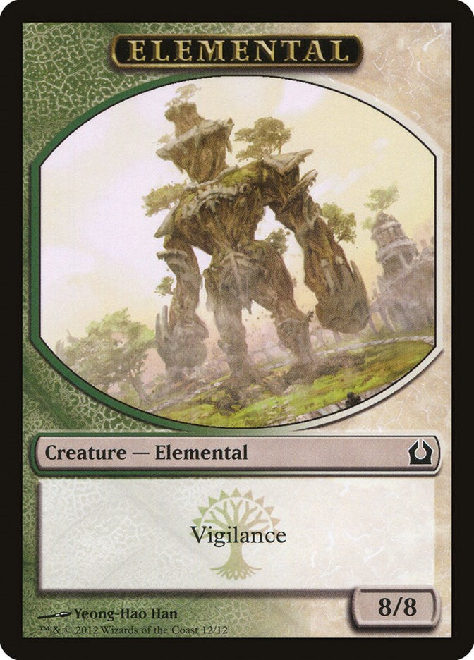 Elemental Token (Green/White)