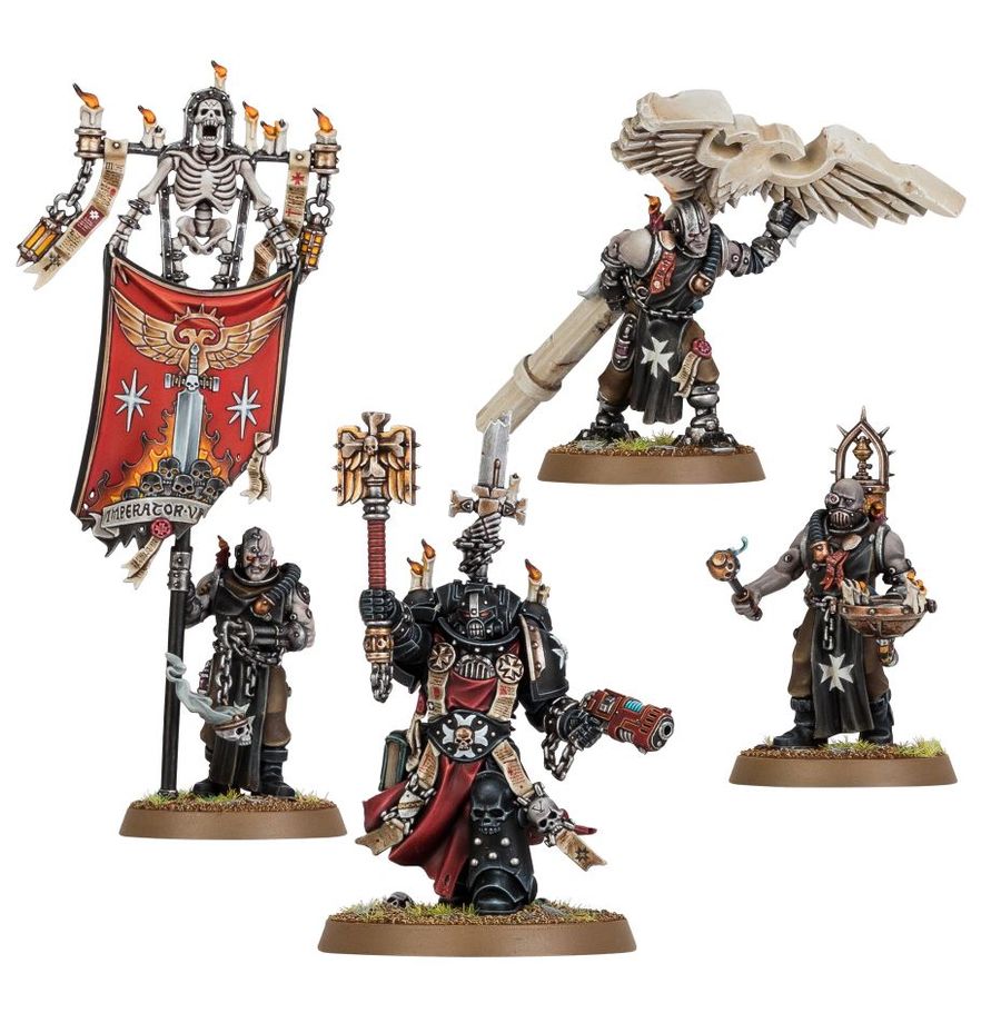 Warhammer 40,000 - Black Templars: Chaplain Grimaldus & Retinue