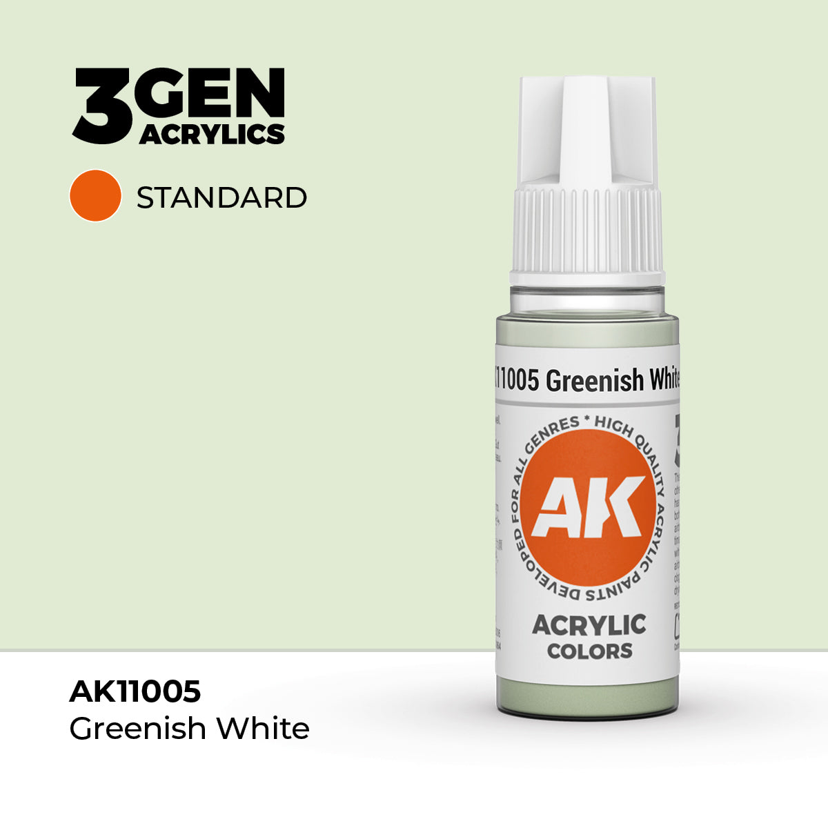 AK 3Gen Acrylics - Greenish White: Standard