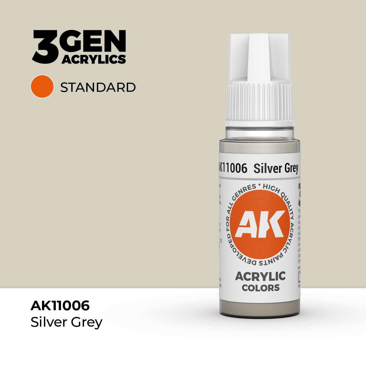 AK 3Gen Acrylics - Silver Grey: Standard