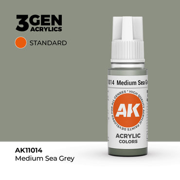AK 3Gen Acrylics - Sea Grey: Standard