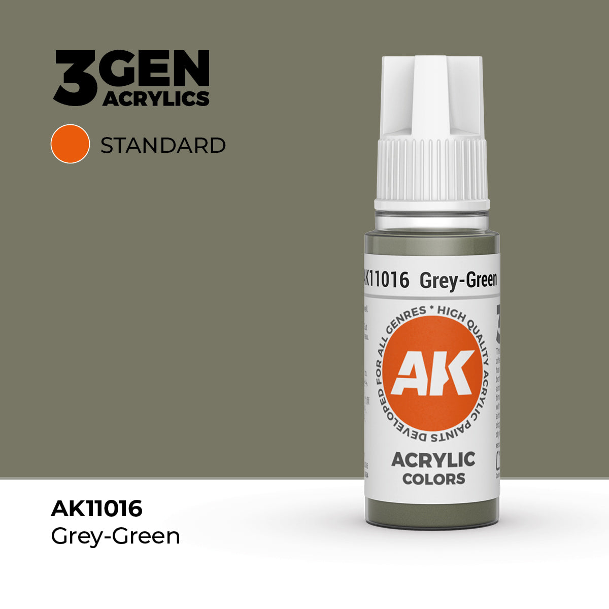 AK 3Gen Acrylics - Grey Green: Standard