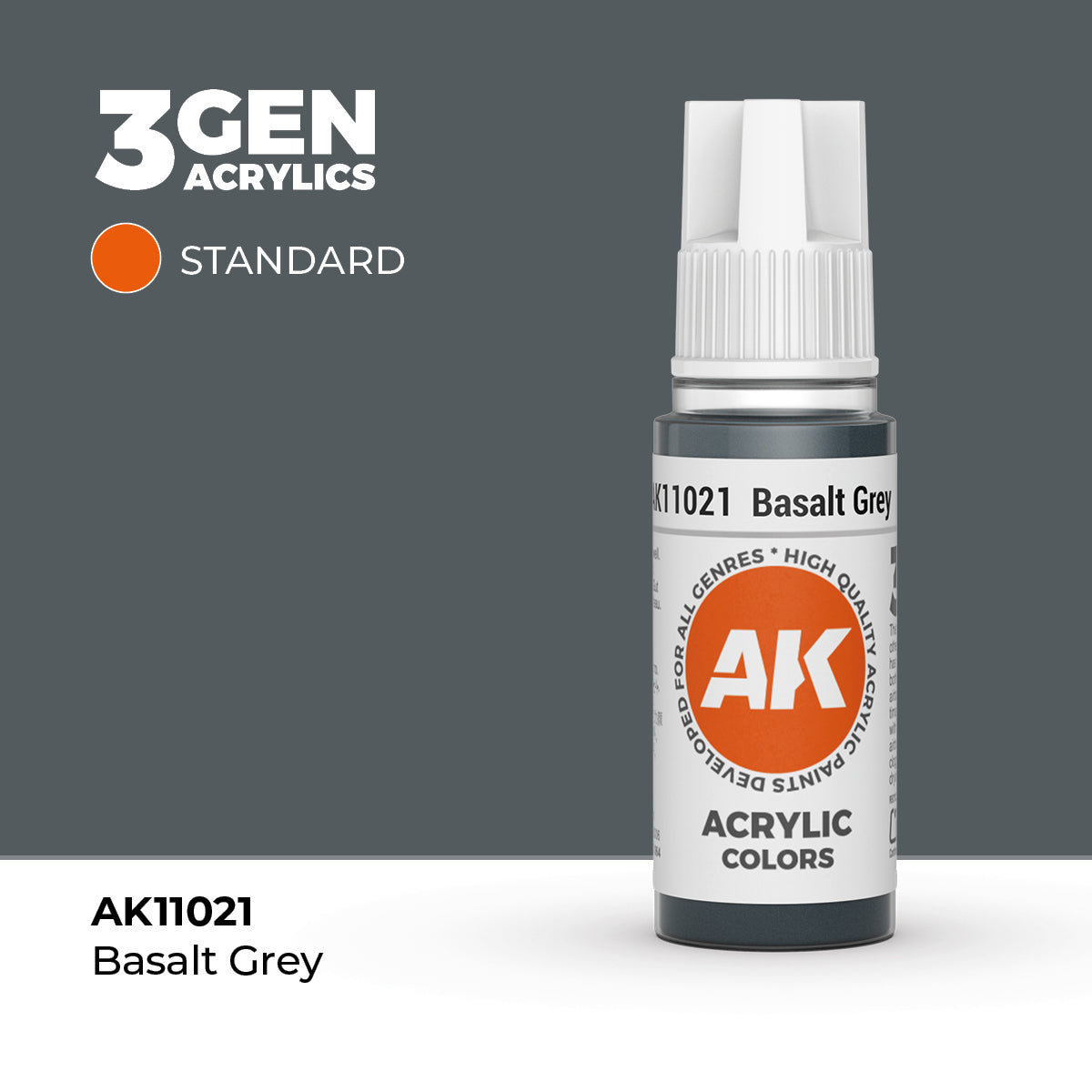 AK 3Gen Acrylics - Basalt Grey: Standard