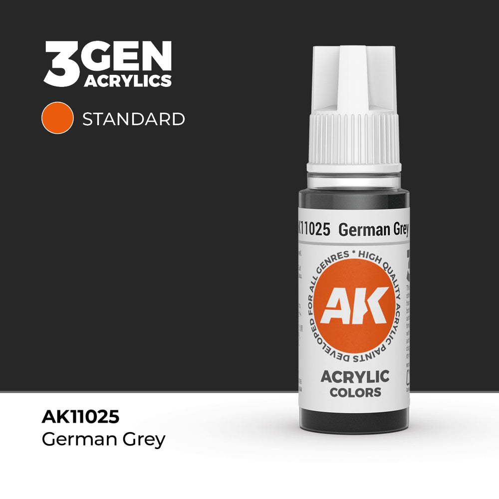AK 3Gen Acrylics - German Grey: Standard