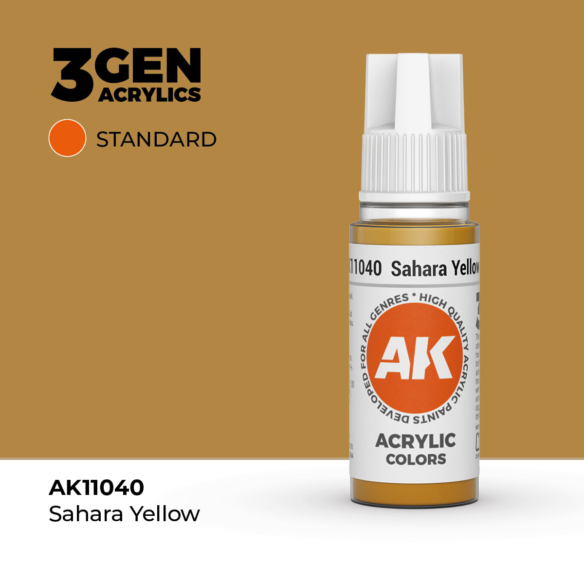 AK 3Gen Acrylics - Sahara Yellow: Standard