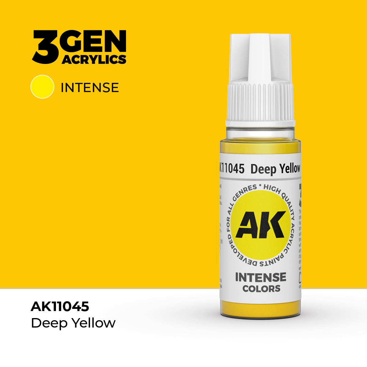 AK 3Gen Acrylics - Deep Yellow: Intense