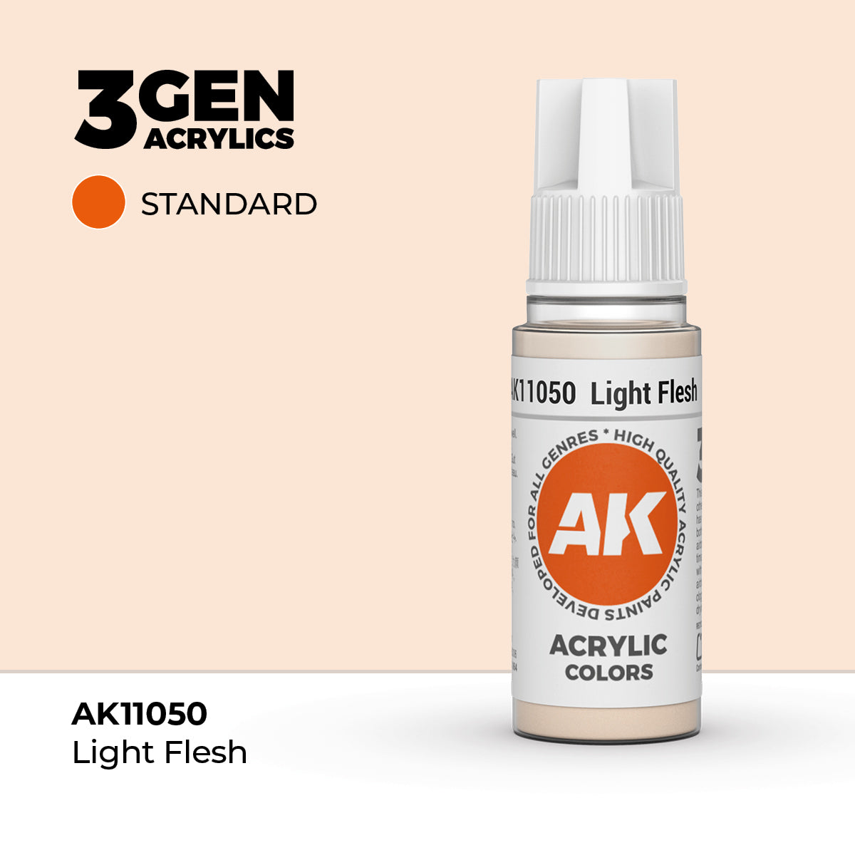 AK 3Gen Acrylics - Light Flesh: Standard
