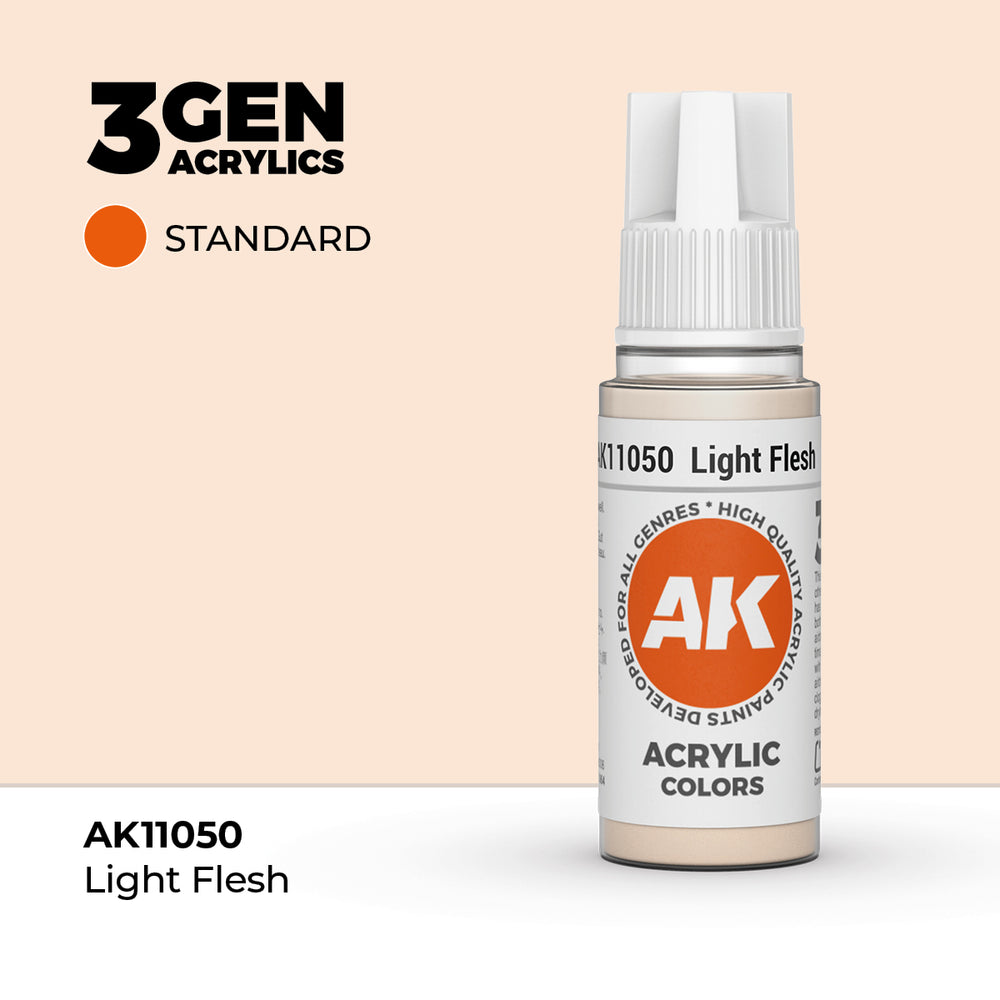 AK 3Gen Acrylics - Light Flesh: Standard