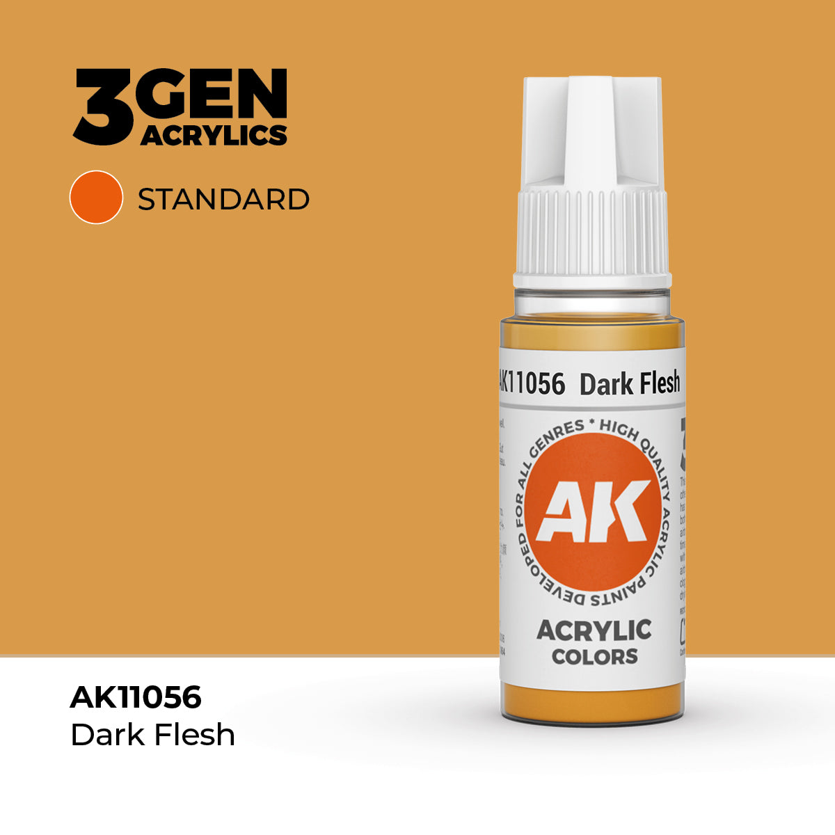 AK 3Gen Acrylics - Dark Flesh: Standard
