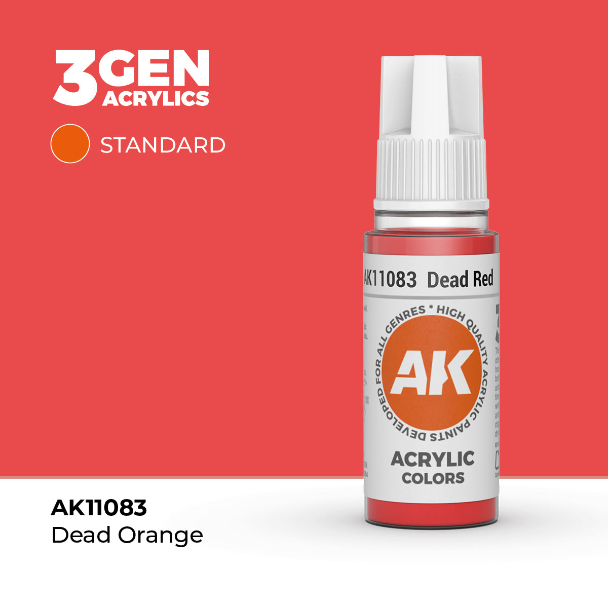 AK 3Gen Acrylics - Dead Red: Standard
