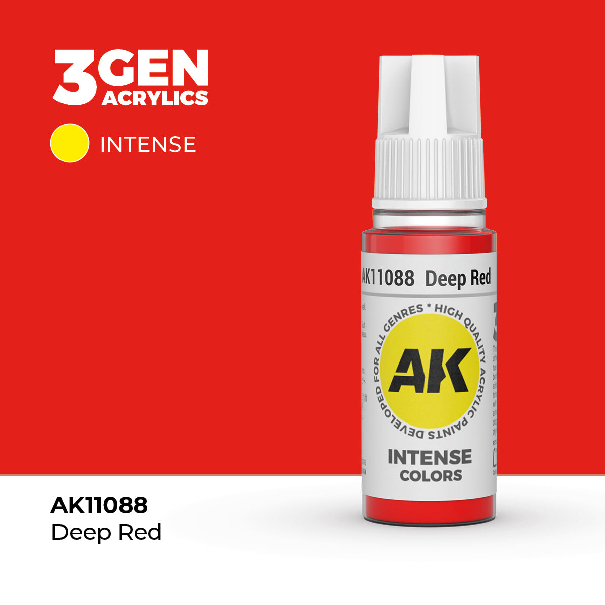 AK 3Gen Acrylics - Deep Red: Intense