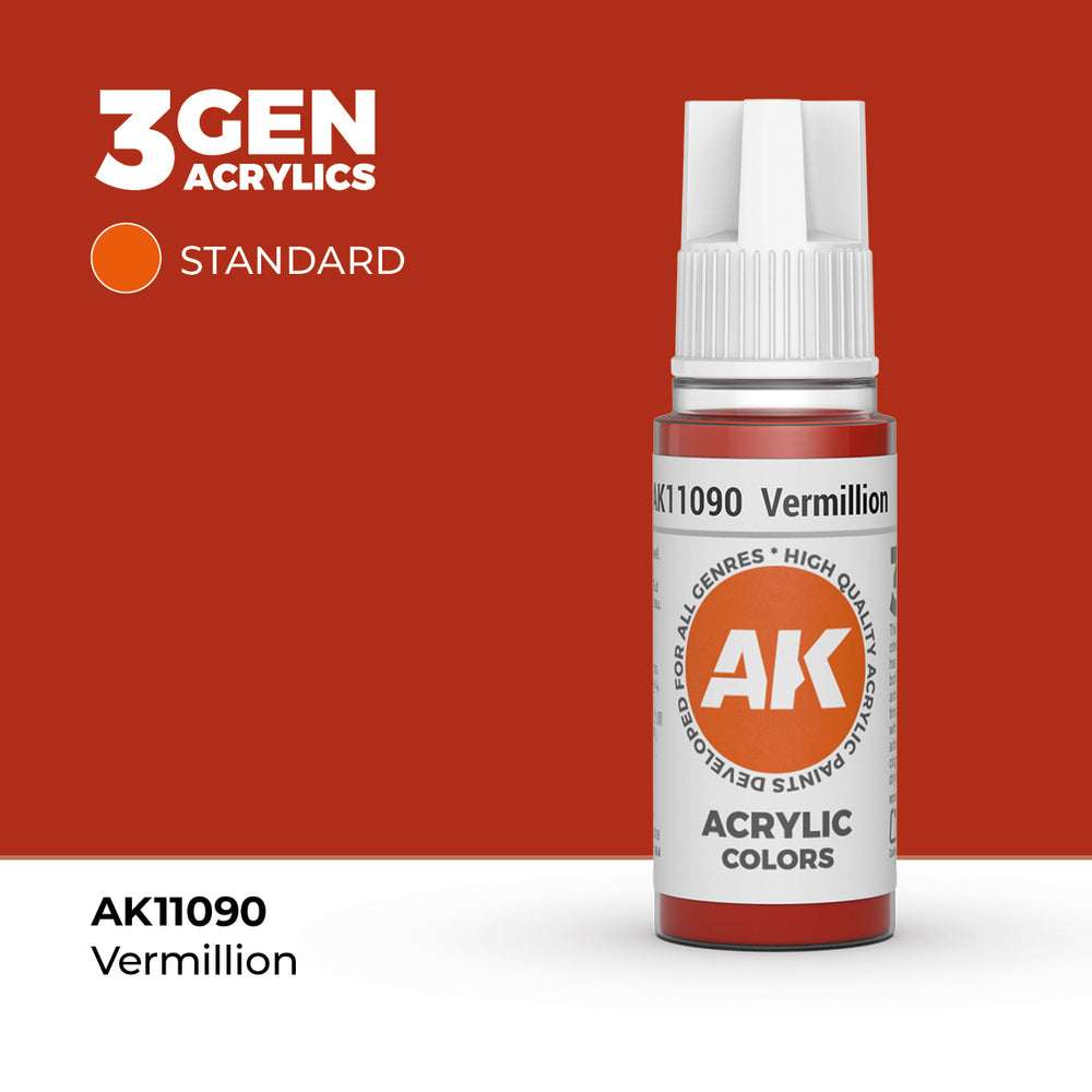 AK 3Gen Acrylics - Vermillion: Standard