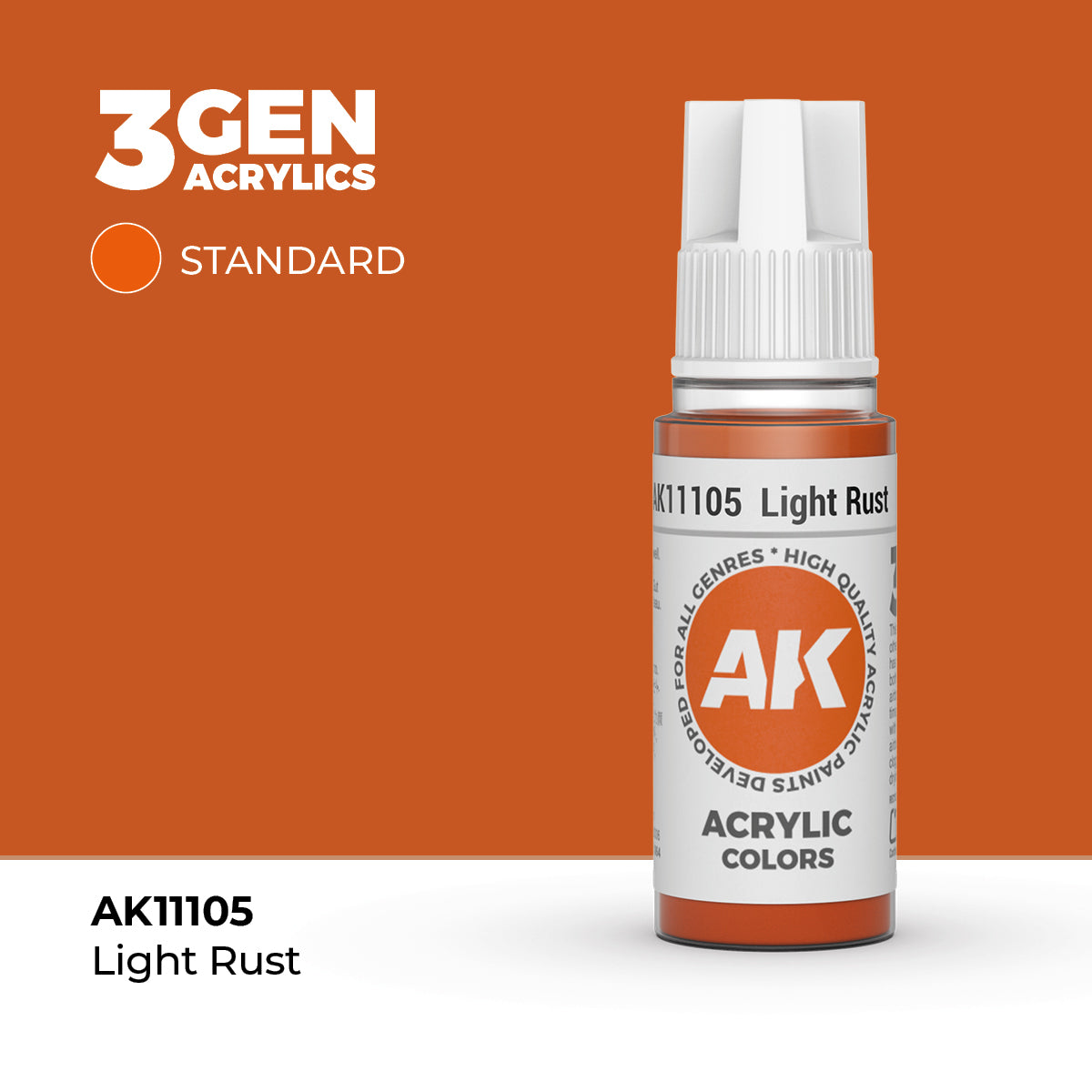 AK 3Gen Acrylics - Light Rust: Standard