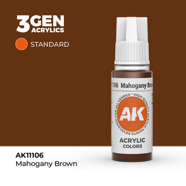 AK 3Gen Acrylics - Mahogany Brown: Standard