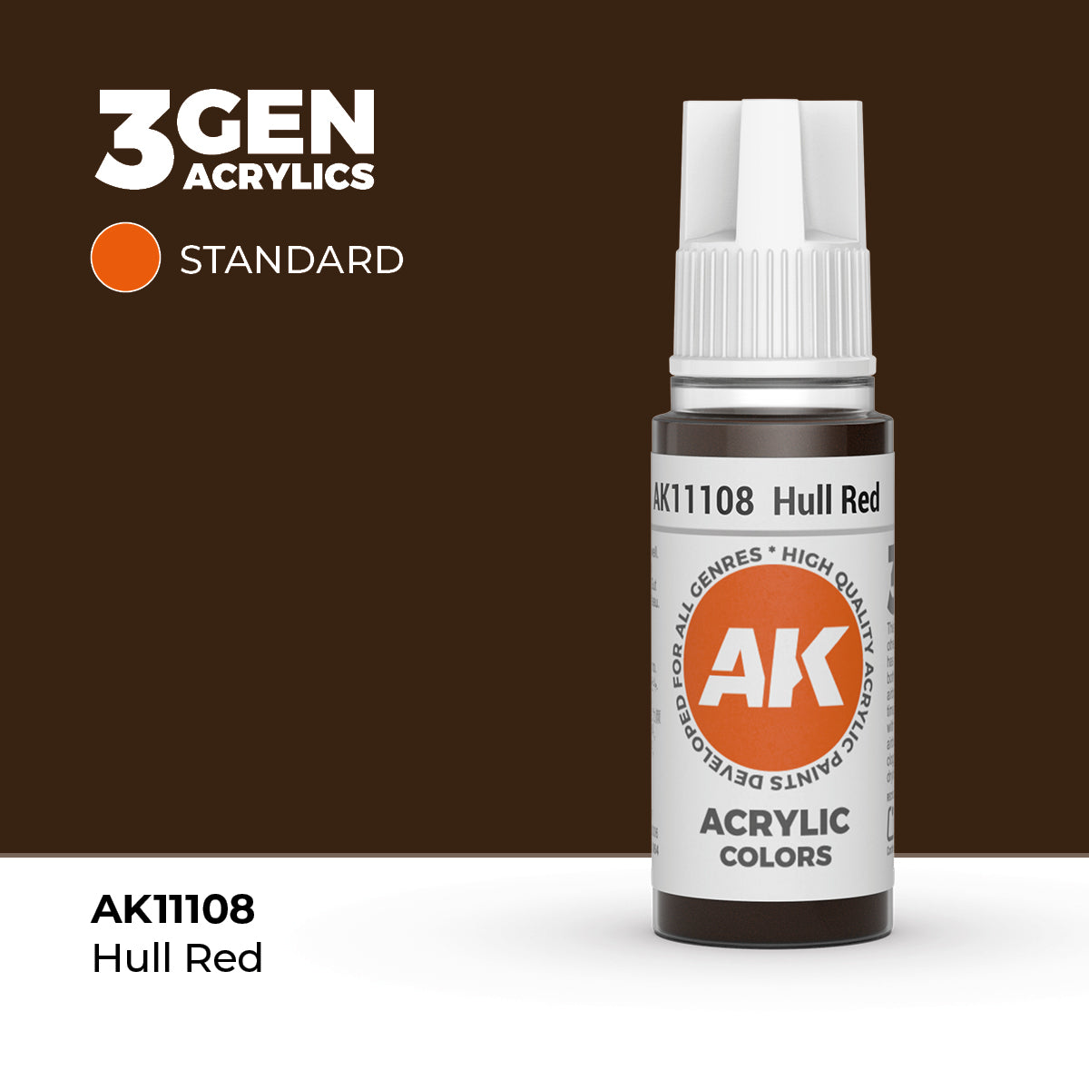 AK 3Gen Acrylics - Hull Red: Standard