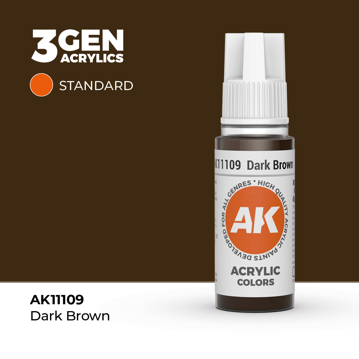 AK 3Gen Acrylics - Dark Brown: Standard