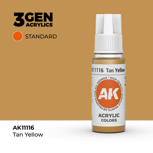 AK 3Gen Acrylics - Tan Yellow: Standard