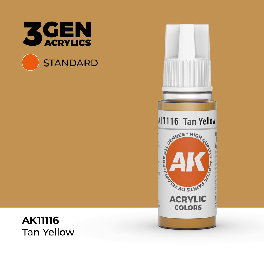AK 3Gen Acrylics - Tan Yellow: Standard