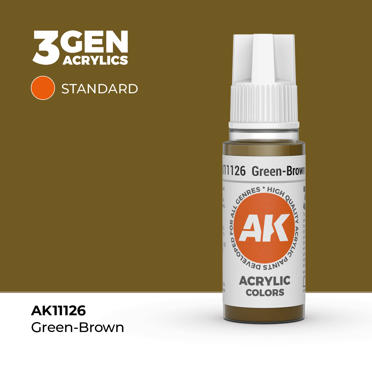AK 3Gen Acrylics - Green Brown: Standard
