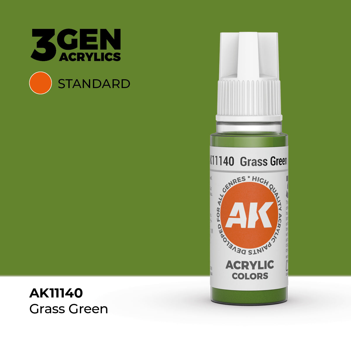 AK 3Gen Acrylics - Grass Green: Standard